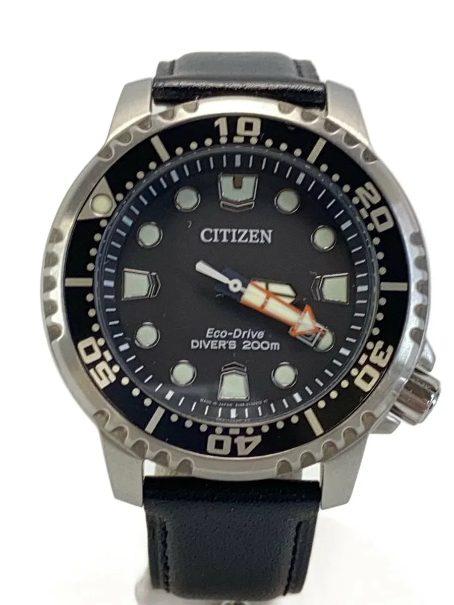 【中古】CITIZEN◆ソーラー腕時計/アナログ/BLK/BLK/E168-S126126【服飾雑貨他】