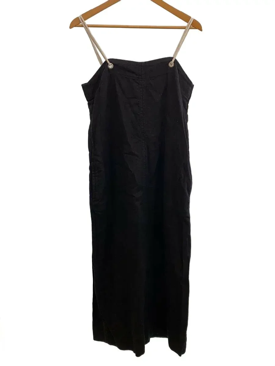 【中古】Curensology◆キャミワンピース/FREE/リネン/BLK/CL109015ER【レディースウェア】