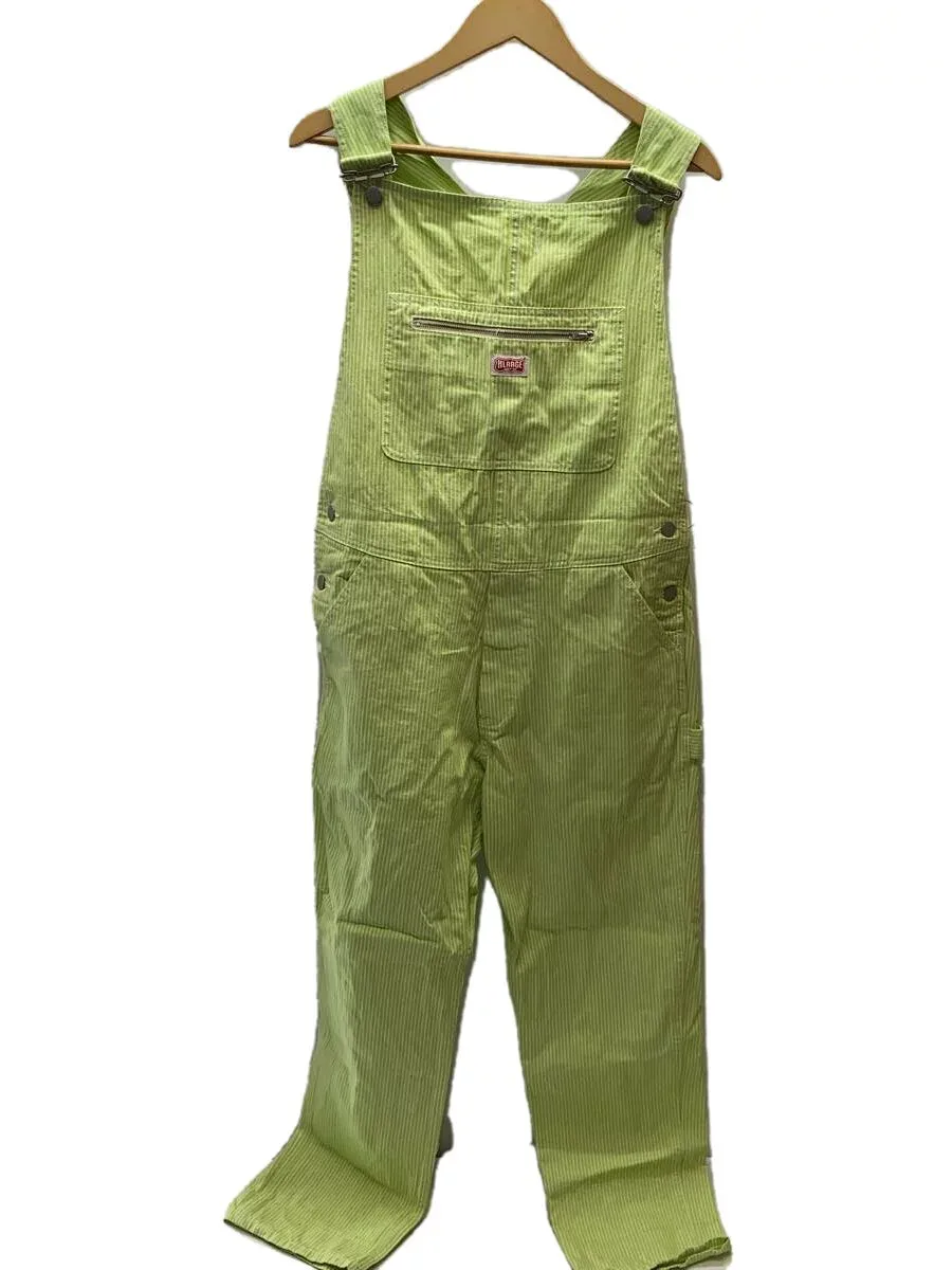 【中古】X-LARGE◆オーバーオール/M/コットン/GRN/ストライプ/01191603【メンズウェア】