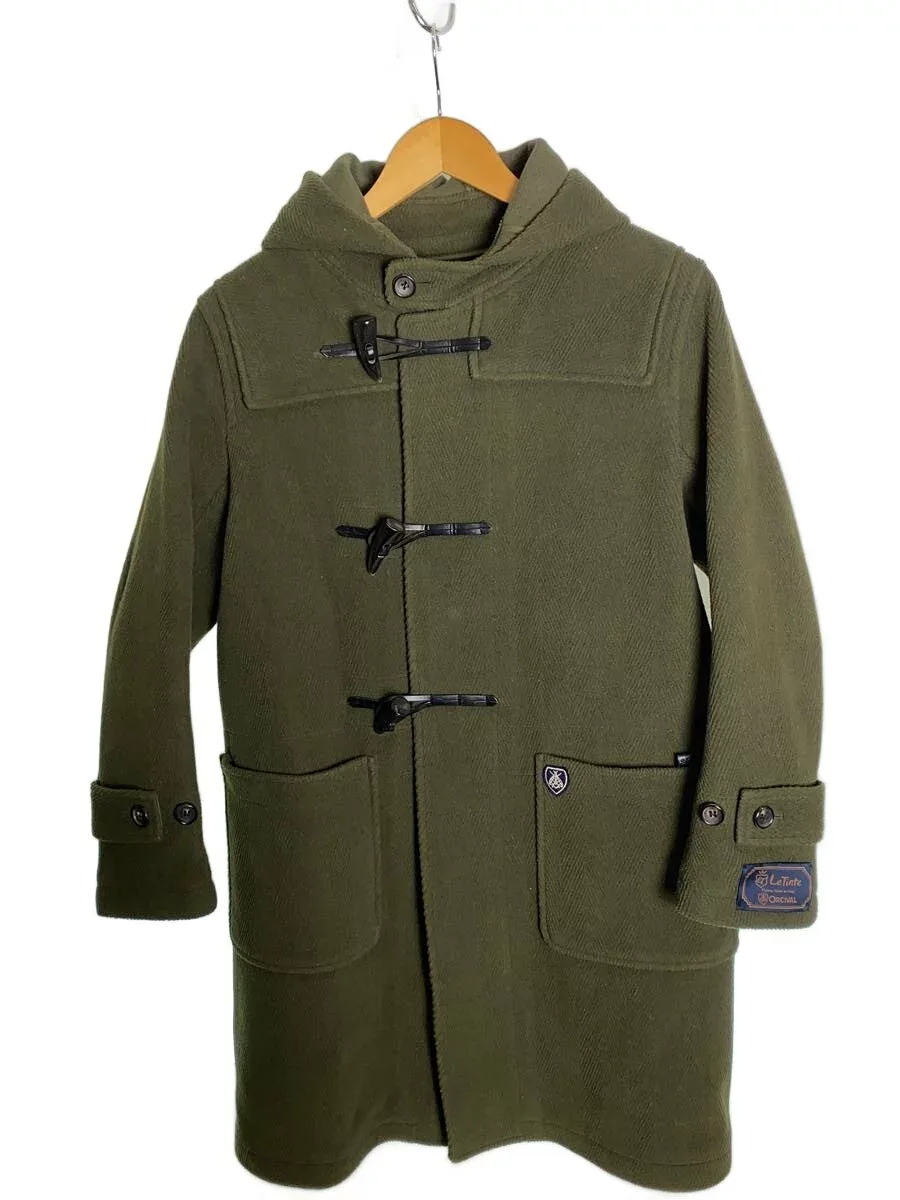 【中古】ORCIVAL◆ダッフルコート/1/ウール/KHK/無地【レディースウェア】