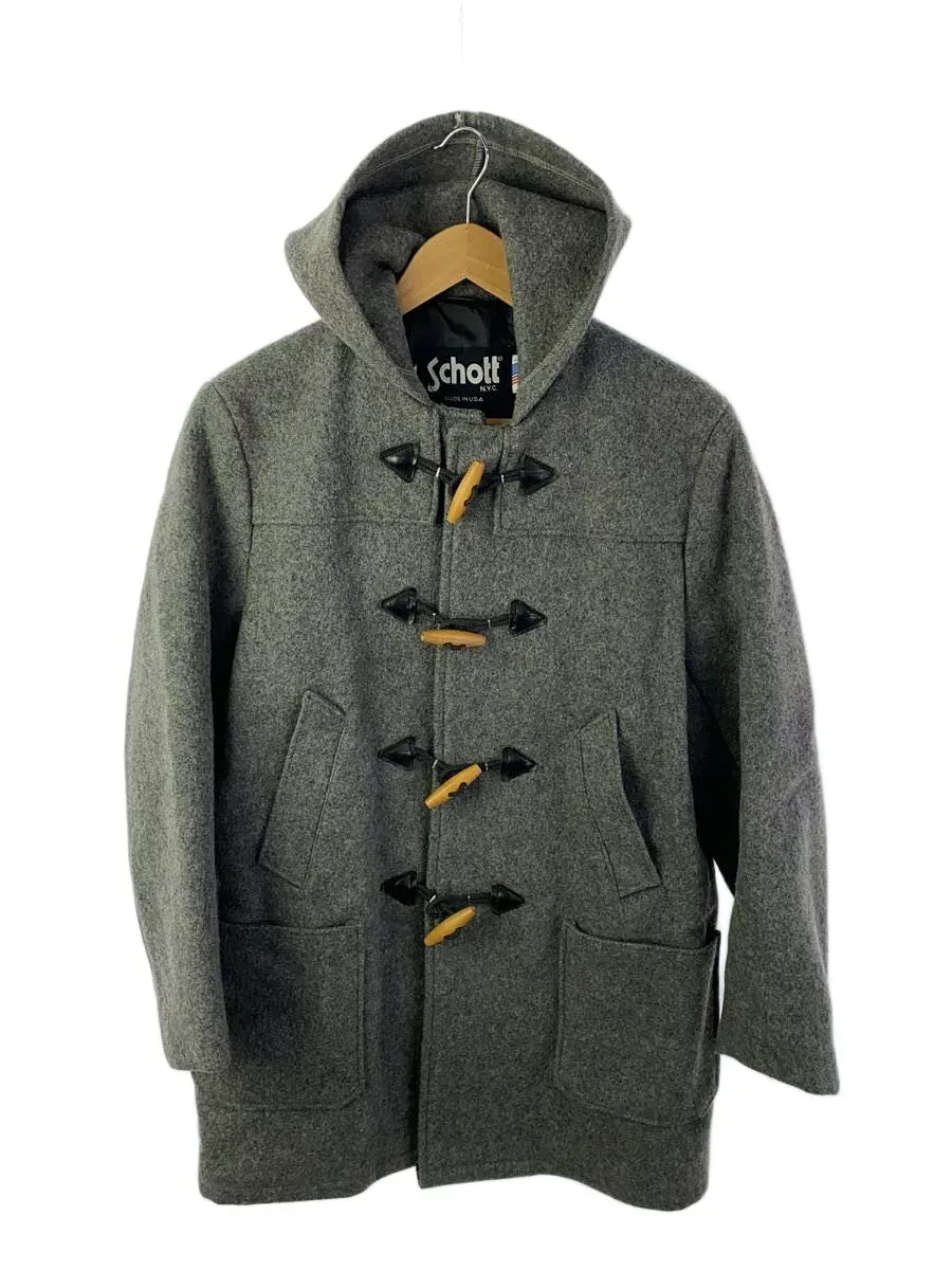 【中古】Schott◆コート/--/ウール/GRY/7488//【メンズウェア】