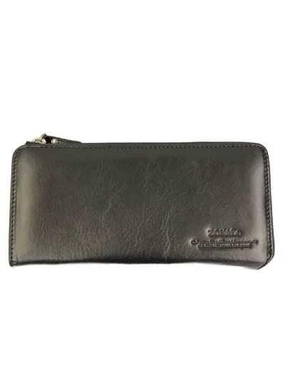 【中古】ZONALe◆長財布/牛革/BLK/無地/メンズ/31086【服飾雑貨他】