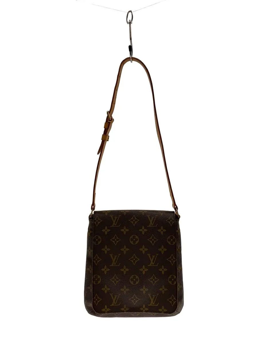 【中古】LOUIS VUITTON◆ミュゼット・サルサ_モノグラム・キャンバス_ショートショルダー/PVC/BRW【バッグ】