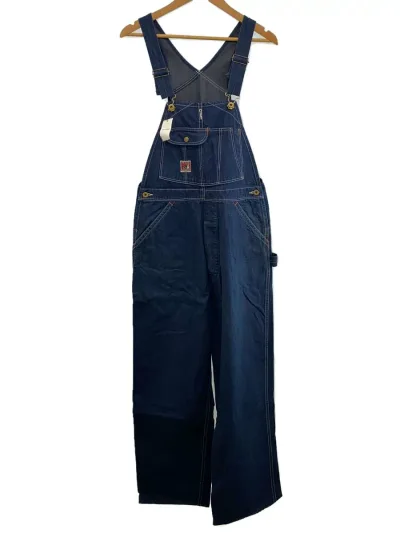 【中古】TCBjeans◆オーバーオール/--/コットン/NVY/無地//【メンズウェア】