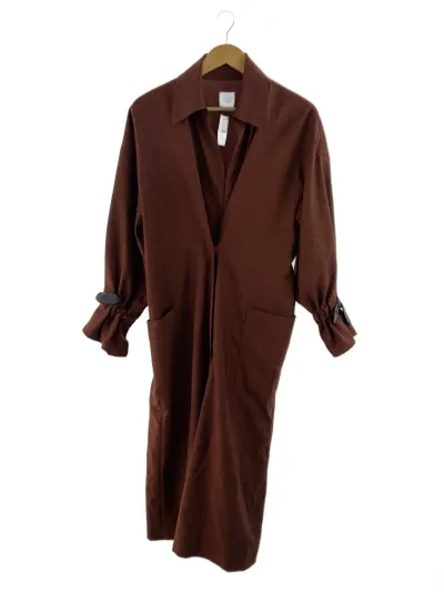 【中古】AMERI◆コート/FREE/ポリエステル/ブラウン/0191720510/BACK LACE UP OVER COAT【レディースウェア】