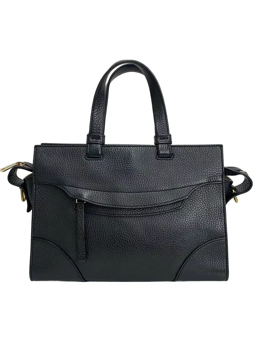 【中古】FURLA◆ショルダーバッグ/レザー/BLK/WB00342【バッグ】