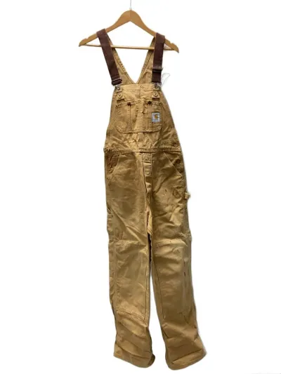 【中古】Carhartt◆オーバーオール/32/コットン/CML/無地//【メンズウェア】