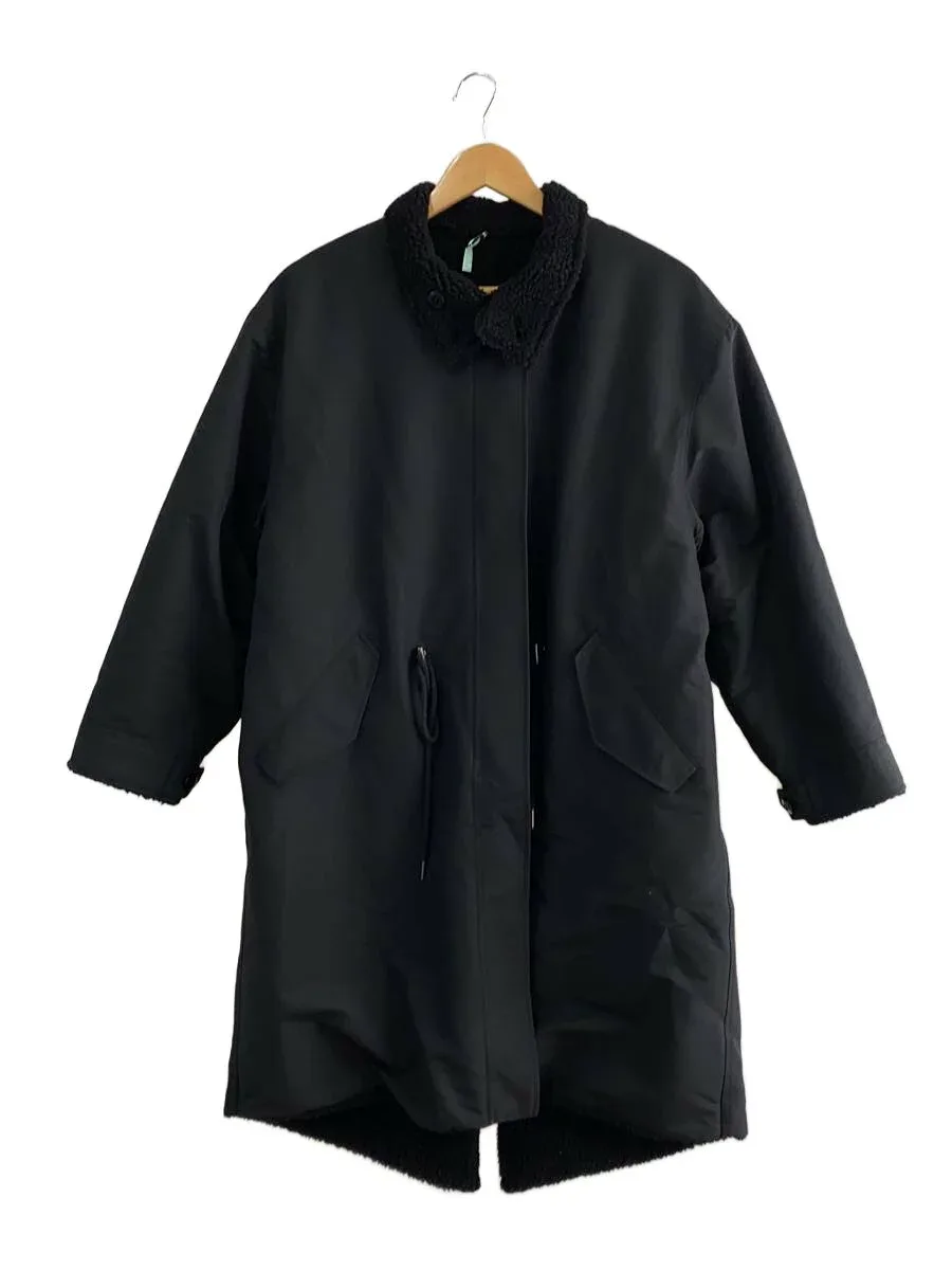 【中古】BEAUTY&YOUTH UNITED ARROWS◆22AW/フィッシュテールリバーシブルコート/S/ポリエステル/BLK/無地/1625-199-4883【レディースウェア】