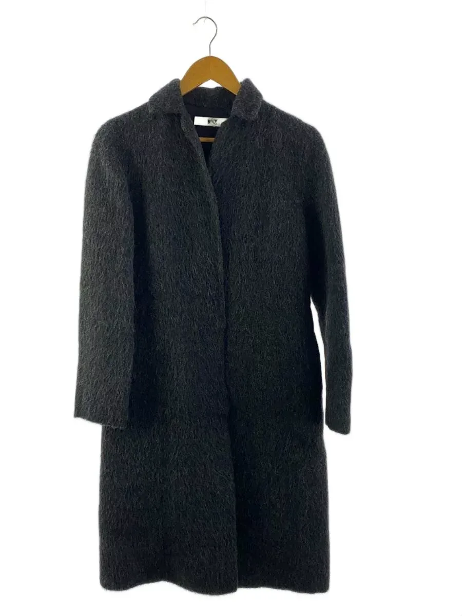 【中古】23区◆ステンカラーコート/38/アルパカ/BLK/無地【レディースウェア】