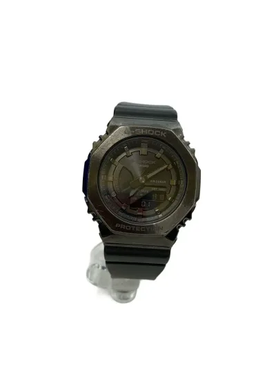 【中古】CASIO◆クォーツ腕時計_G-SHOCK/アナログ/--/GRY/BLK【服飾雑貨他】