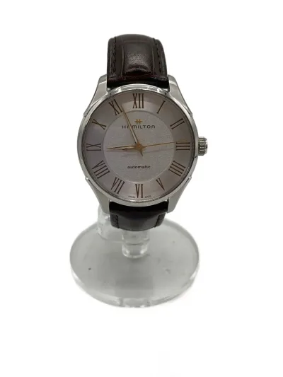 【中古】HAMILTON◆Jazzmaster Automatic/ジャズマスター/裏スケ/自動巻腕時計/H425350【服飾雑貨他】