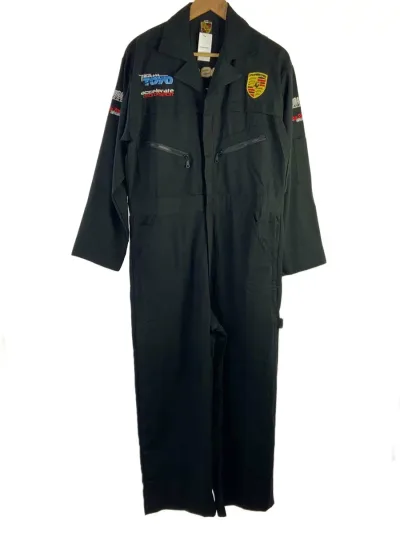 【中古】オールインワン/M/コットン/BLK/ポルシェ【メンズウェア】