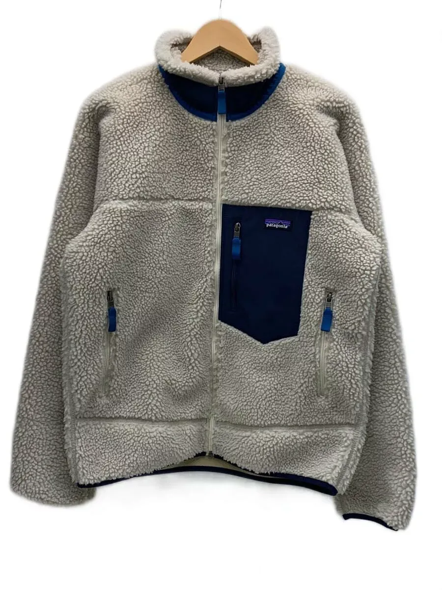 【中古】patagonia◆フリースジャケット/M/ポリエステル/CRM/無地/STY23056FA24【レディースウェア】