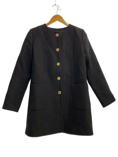 【中古】TARA JARMON◆コート/36/ウール/BLK【レディースウェア】