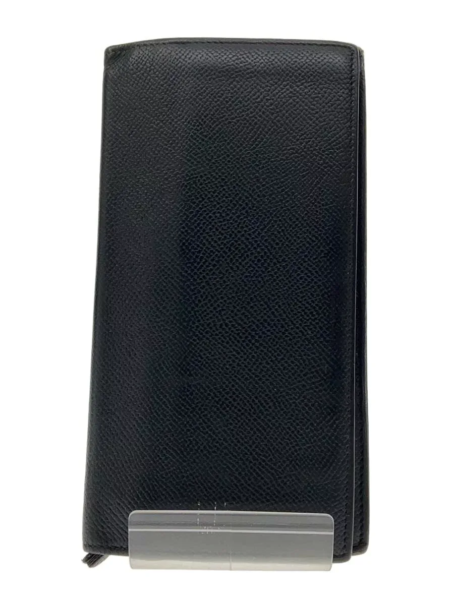 【中古】dunhill◆長財布/レザー/BLK/無地/メンズ【服飾雑貨他】