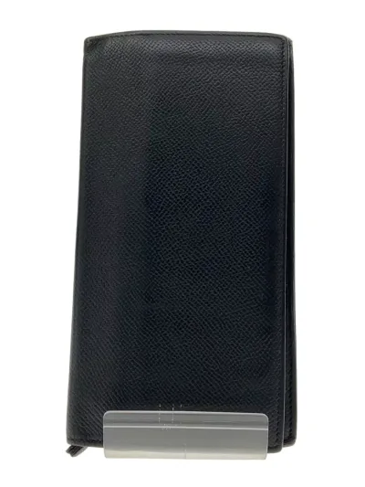 【中古】dunhill◆長財布/レザー/BLK/無地/メンズ【服飾雑貨他】