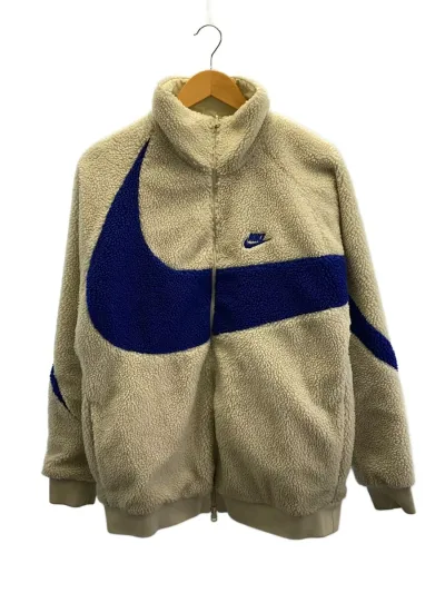 【中古】NIKE◆フリースジャケット/L/ポリエステル/CRM/BQ6546-072【メンズウェア】