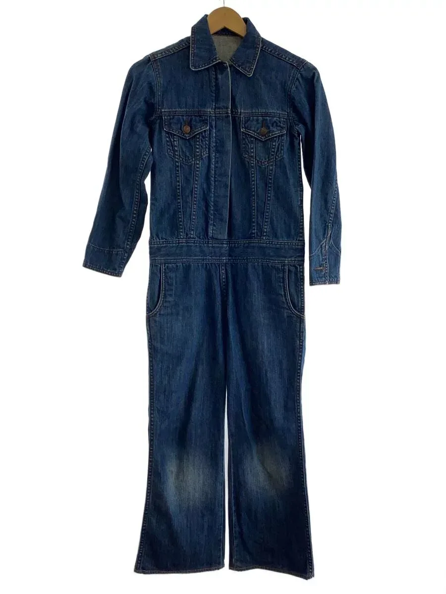【中古】EVISU◆オールインワン/S/コットン/IDG/無地/5001//【メンズウェア】