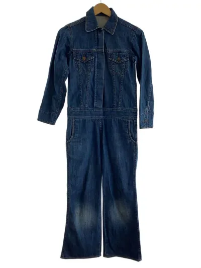 【中古】EVISU◆オールインワン/S/コットン/IDG/無地/5001//【メンズウェア】
