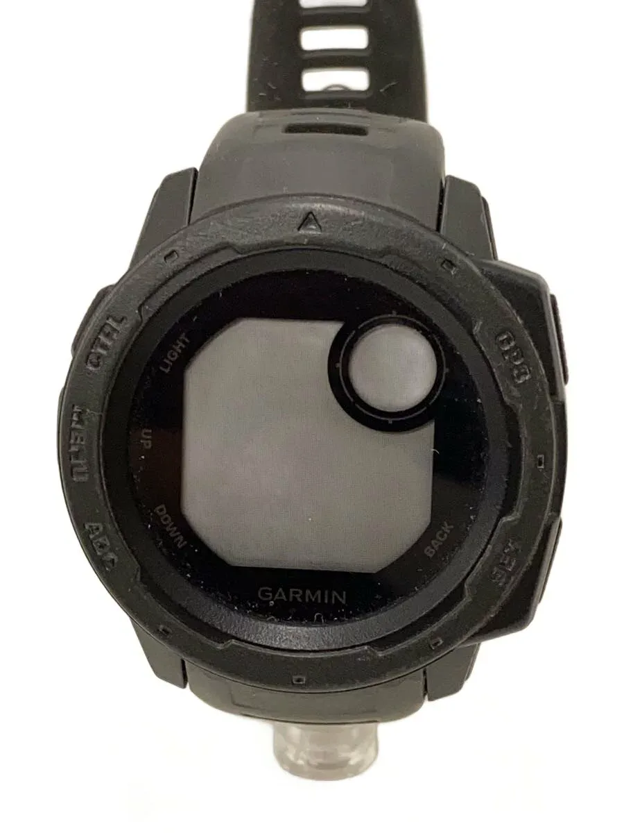【中古】GARMIN◆スマートウォッチ/デジタル/ラバー/BLK/BLK/Instinct2 DUAL POWER//【服飾雑貨他】