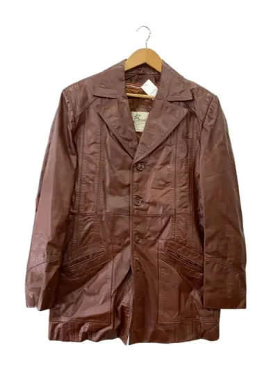 【中古】bermans/コート/40/レザー/BRD/無地【メンズウェア】