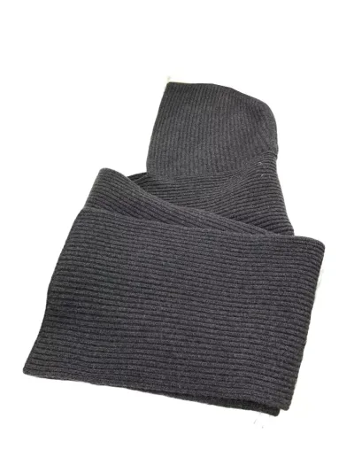 【中古】Maison Margiela◆26SS/ウールフードマフラー/ウール/GRY/メンズ/S50TE0118【服飾雑貨他】