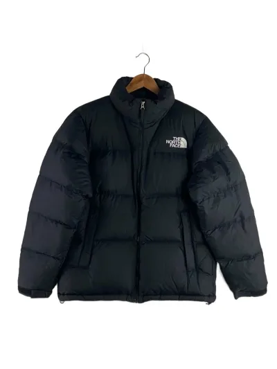 【中古】THE NORTH FACE◆NUPTSE JACKET_ヌプシジャケット/L/ナイロン/BLK【メンズウェア】