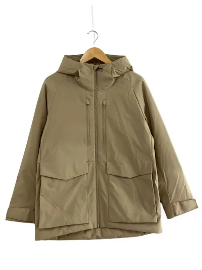 【中古】UNIQLO◆ダウンジャケット/S/ポリエステル/BEG/無地/311-459622//【メンズウェア】