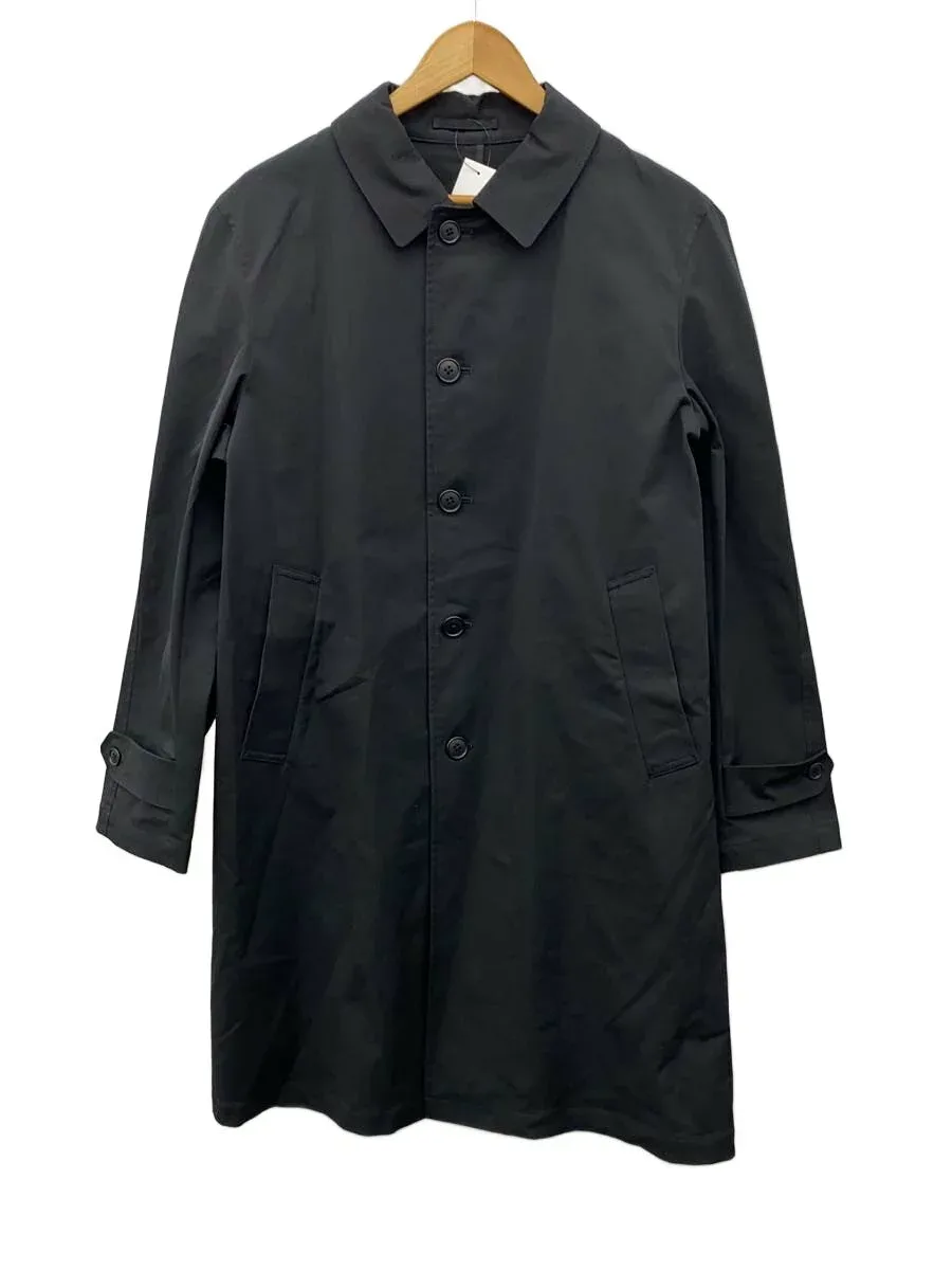 【中古】AER◆ステンカラーコート/L/ポリエステル/BLK/無地/GVO-01030-A【メンズウェア】