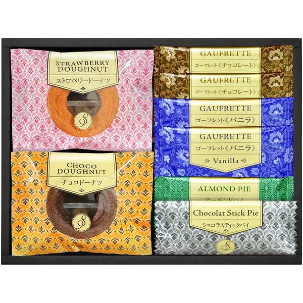 【香典返し 送料無料】 スイーツ お菓子 ギフト 焼き菓子 洋菓子 ゴーフレット 焼ドーナツ 千寿堂 セット 詰め合わせ 個包装 食品 引き出物 四十九日 引出物 お返し 喪中 法事 お供え物 満中陰志 忌明け 49日 挨拶状 粗供養 品物 お礼 GFD-15