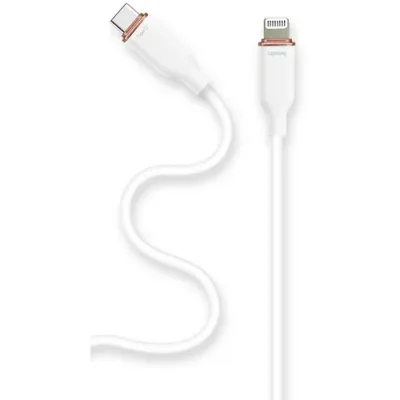 エアージェイ(air-j) USBケーブル ふわふわCtoL強化ケーブル1m 【品番:MCJ-AW1MWH】