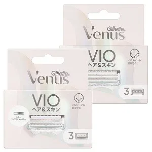 ジレット ヴィーナス VIOヘア&スキン 替刃 3個入×2個セット メール便送料無料