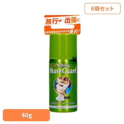 【6個セット】薬用 シェーブガード シェービングフォーム トラベル 40g 24342シック Schick ハイドロ シェービングフォーム シック