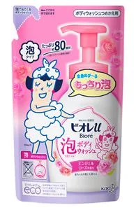 花王 ビオレu 泡で出てくるボディウォッシュ エンジェルローズの香り つめかえ用 480ml