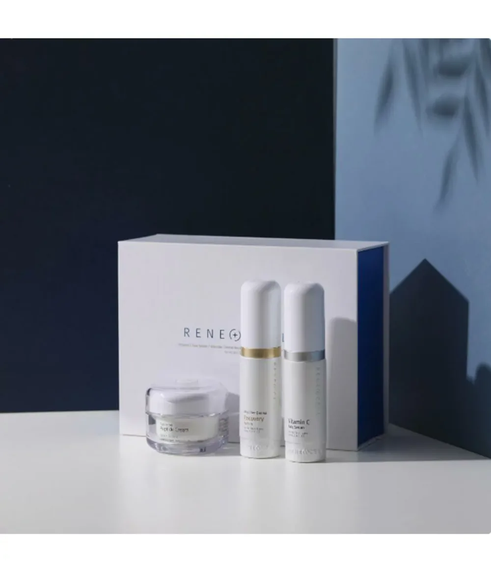 【潤いチャージ 韓国コスメ】韓国コスメ ビタミンC 3種 セット フェイスセラム30ml+リカバリーセラム30ml+ペプチドクリーム50ml 美白 透明感 肌トーンアップ 保湿 肌バリア エイジングケア しっとり 紫外線対策 低刺激 人気 送料無料