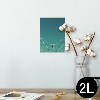 ポスター ウォールステッカー シール式ステッカー 飾り 127×178mm 2L 写真 フォト 壁 インテリア おしゃれ 剥がせる wall sticker poster 012926 赤ちゃん 写真 空