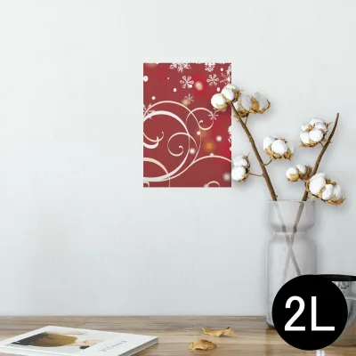 ポスター ウォールステッカー シール式ステッカー 飾り 127×178mm 2L 写真 フォト 壁 インテリア おしゃれ 剥がせる wall sticker poster 001519 雪 冬