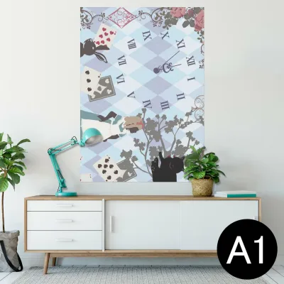 ポスター ウォールステッカー シール式ステッカー 飾り 594×841mm A1 写真 フォト 壁 インテリア おしゃれ 剥がせるwall sticker poster 009097 童話モチーフ イラスト