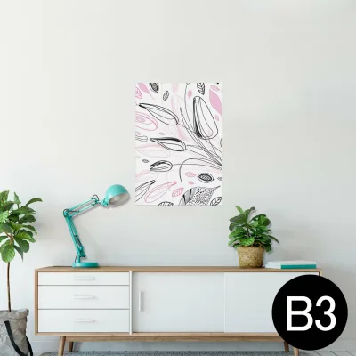 ポスター ウォールステッカー シール式ステッカー 飾り 364×515mm B3 写真 フォト 壁 インテリア おしゃれ 剥がせる wall sticker poster 001126 リーフ 葉