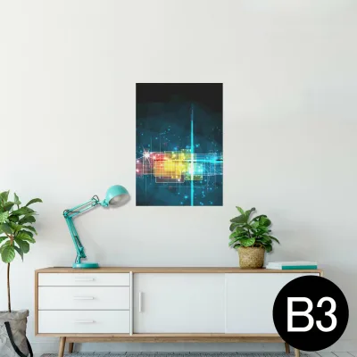 ポスター ウォールステッカー シール式ステッカー 飾り 364×515mm B3 写真 フォト 壁 インテリア おしゃれ 剥がせる wall sticker poster 003439 シンプル カラフル