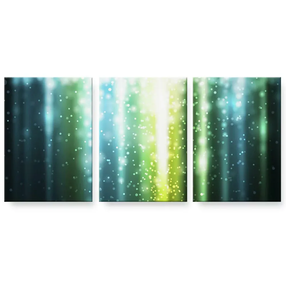 アートパネル 絵 絵画 飾り 選べるサイズ 594×841mm A1 3枚セット セット物 モダン 玄関 写真 フォト インテリア おしゃれ 002277 蛍光 緑 青