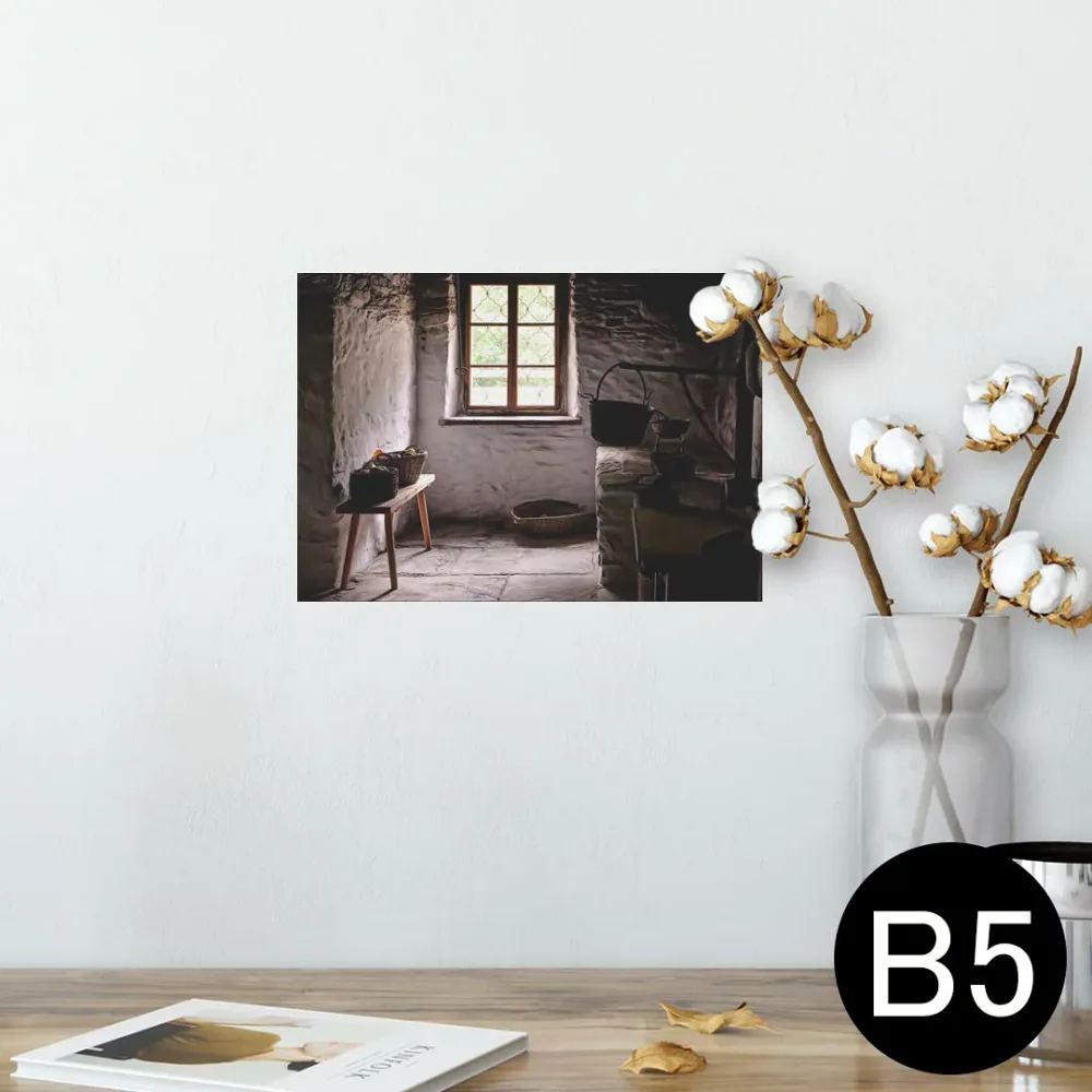 ポスター ウォールステッカー シール式ステッカー 飾り 182×257mm B5 写真 フォト 壁 インテリア おしゃれ 剥がせる wall sticker poster 025662 インテリア ヴィンテージ 窓