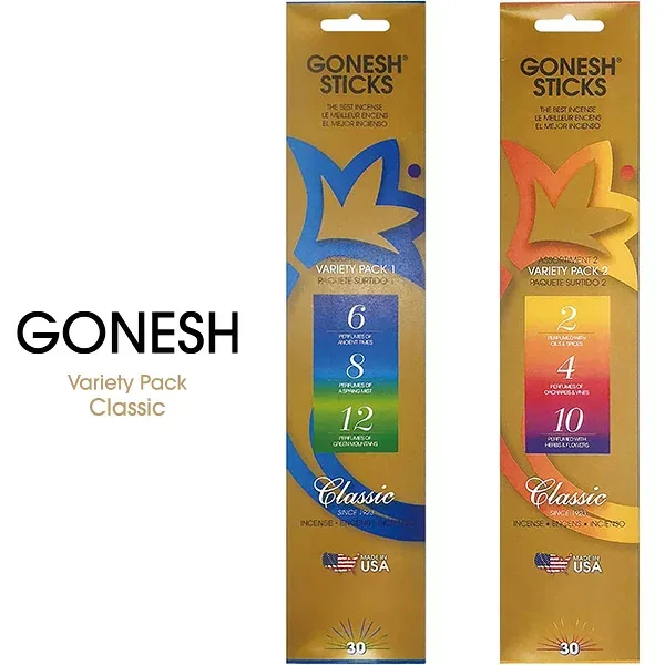 ガーネッシュ GONESH インセンス スティック お香 クラシック Classic バラエティパック Varity Pack バンブー インセンス No.6 No.8 No.12 No.2 No.4 No.10 1パック 30本入【正規品】【在庫あり】