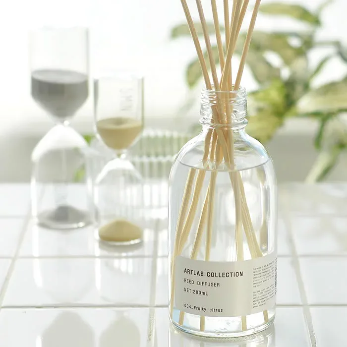 Reed Diffuser リードディフューザー リードディフューザー ルームフレグランス スティック アロマディフューザー 人気 香り ボトル ガラスボトル ムスクサボン 280ml 長持ち シンプル おしゃれ アートラボ