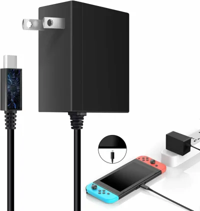 Switch 充電器【レビュー特典】 ACアダプター PD規格 急速充電 TVモード対応 TYPE-Cコネクタ Switch/Switch Lite/Switch OLED対応 スイッチ 充電器