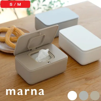 リニューアルモデル 『 マーナ ワンタッチで開くシートケース S / M 』 ウェットティッシュケース ウェットシート トイレシート おしりふき 除菌シート 袋ごと 袋のまま 密閉 乾燥防止 ふた 蓋付き ワンタッチ 保存容器 W688GY W688W R560BE W681GY W681W おしゃれ marna