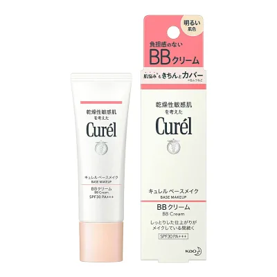 【あわせ買い2999円以上で送料お得】花王 キュレル ベースメイク BBクリーム 明るい肌色 35g