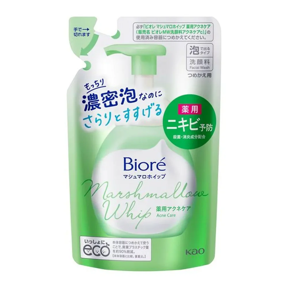 【送料お得・まとめ買い×24個セット】花王 ビオレ マシュマロホイップ 薬用アクネケア つめかえ用 130ml
