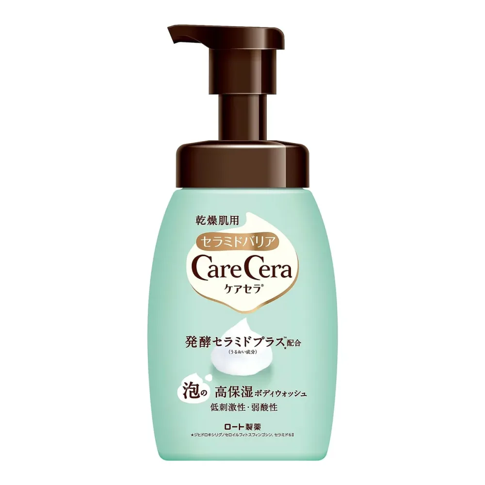 【あわせ買い2999円以上で送料お得】ロート製薬 ケアセラ 泡の高保湿 ボディウォッシュ 450ml