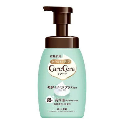 【あわせ買い2999円以上で送料お得】ロート製薬 ケアセラ 泡の高保湿 ボディウォッシュ 450ml